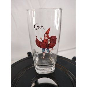 Tumblers Venetian woman carrying a Gondola set of 6 Glass by Eaben Arte Casa